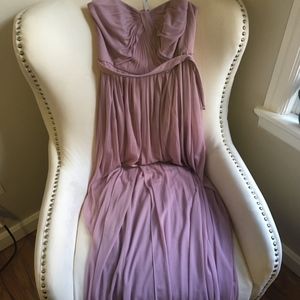 Davids Bridal Lavender Strapless Dress